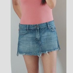 Abercrombie & Fitch Denim Jean Cutoff Skirt, Size6
